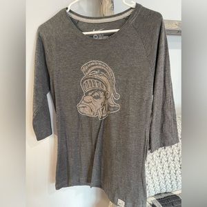 MSU Spartans 3/4 Nike shirt